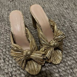 Loeffler Randall gold heels